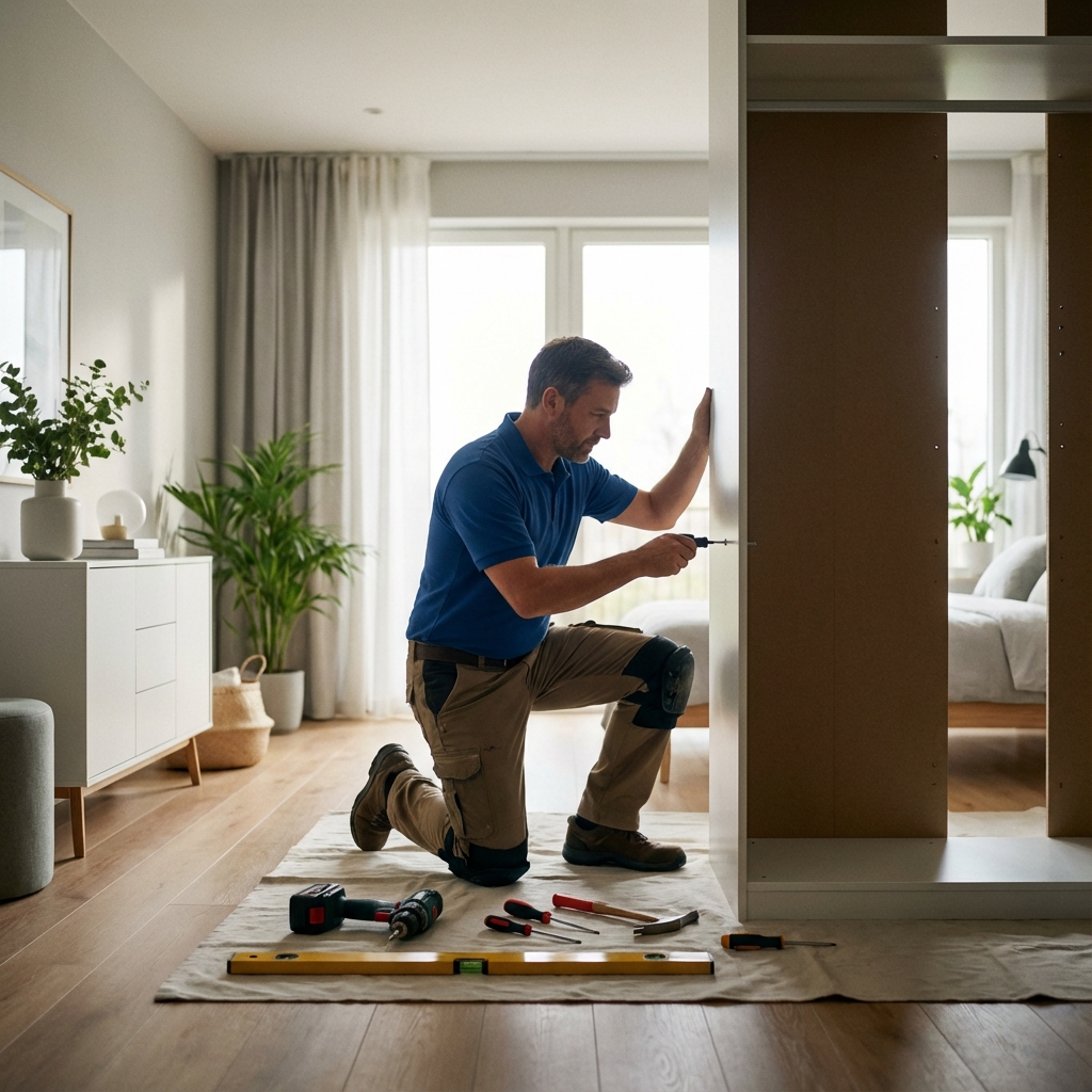 Professional Handyman Assembling Furniture